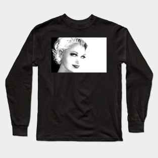 Black and White SMILE Long Sleeve T-Shirt